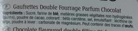 Gaufrettes Fourres Les Amusantes Parfum Chocolat Ingredients