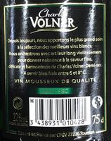 Blancs De Blancs Demi-sec Ingredients