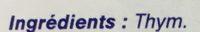 Thym Mond Ingredients