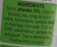 Pte D'amande Verte Ingredients