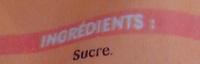 Sucre Ingredients