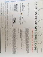 Saumon Fum Des Highlands Ecosse Ingredients