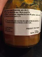 Confiture : Clmentine Aux Saveurs De Pain DEpices Ingredients