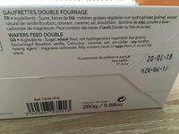 La Gaufrette Amusante Des Flandres Ingredients