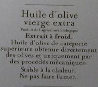 Epicerie / Huiles Alimentaires Bio / Huiles D'olive Bio Ingredients