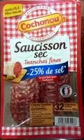 Saucisson Sec Tranches Fines -25% De Sel Report Card