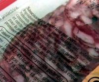 Saucisson Sec Tranches Fines -25% De Sel Ingredients