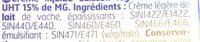 Cuisson Advantage Ingredients