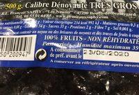 Pruneaux Mi-Cuits Ingredients