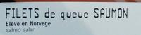 Filets De Queue Saumon Ingredients