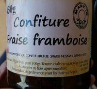 Confiture Fraise Framboise Ingredients