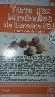 Tarte Aux Mirabelles Ingredients