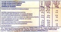 Yaourt Grecque Nutrition Label
