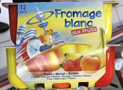 Fromage Blanc Aux Fruits Fraise-Abricot-Banane