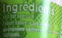 Yaourt Bio Au Lait Entier Ingredients