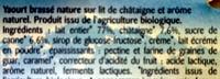 Bako Yaourts Natures Sur Lit De Chtaignes Ingredients