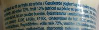 Yaourt Sur Lit De Fruits (Pche) Ingredients