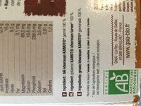 Pain Essene Kamut Ingredients