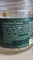 Tapenade Verte Ingredients