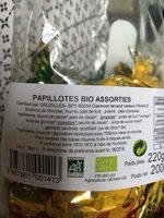 Papillotes Bio Ingredients