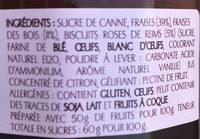 Confiture Fraise-fraise Des Bois Au Biscuit Rose Ingredients