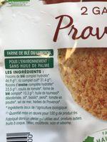 Galette Provenale Ingredients