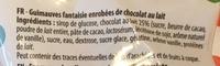 Guimauves Fantaisie Enrobes De Chocolat Au Lait Ingredients
