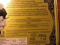 Les Cookies De La Mre Poulard Ingredients