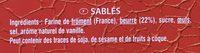 Les Sabls De La Mre Poulard Ingredients