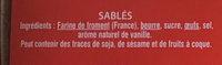 Sabls Ingredients