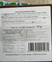 Napolitains Aus Dunkler Schokolade Mit Kakaosplittern 18 Stck Ingredients