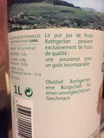 Pur Jus De Pomme DAlsace Ingredients