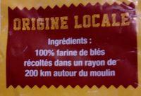 Farine T80 Ingredients