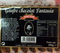 Gaufre Chocolat Fantasia Report Card