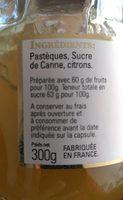 Confiture Pastque & Citron Ingredients