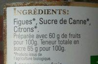 Figues Et Citron Maison Octave Bio Ingredients