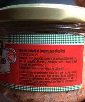 Pat De Canard Piment Espelette Ingredients