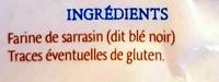 Farine De Sarrasin Ingredients