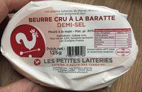 Beurre Cru A La Baratte Demi-sel Report Card