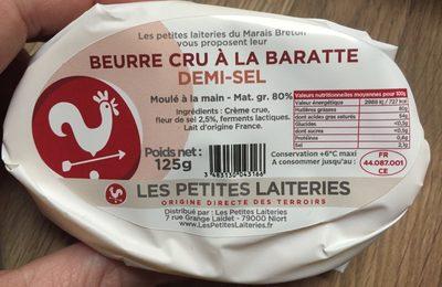 Beurre Cru A La Baratte Demi-sel