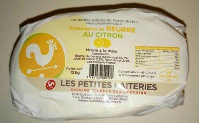 Prparation De Beurre Au Citron Moul  La Main