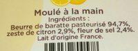 Prparation De Beurre Au Citron Moul  La Main Ingredients