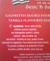 Breizh Gaufrette Ingredients