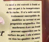Miel De Chtaignier Ingredients