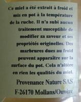 Miel D'Acacia Ingredients