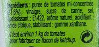 Ketchup Corbeille Dor Ingredients