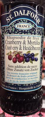 Produit  Tartiner Cranberry & Myrtilles