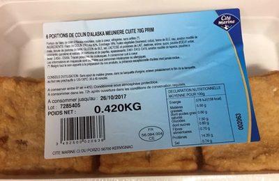 6 Portions De Colin D'Alaska Meunire Cuit 70G Prim