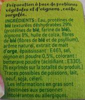 Steak Bl Et Oignon Ingredients