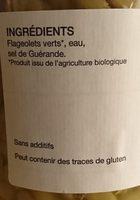 Flageolets Verts Au Naturel Ingredients